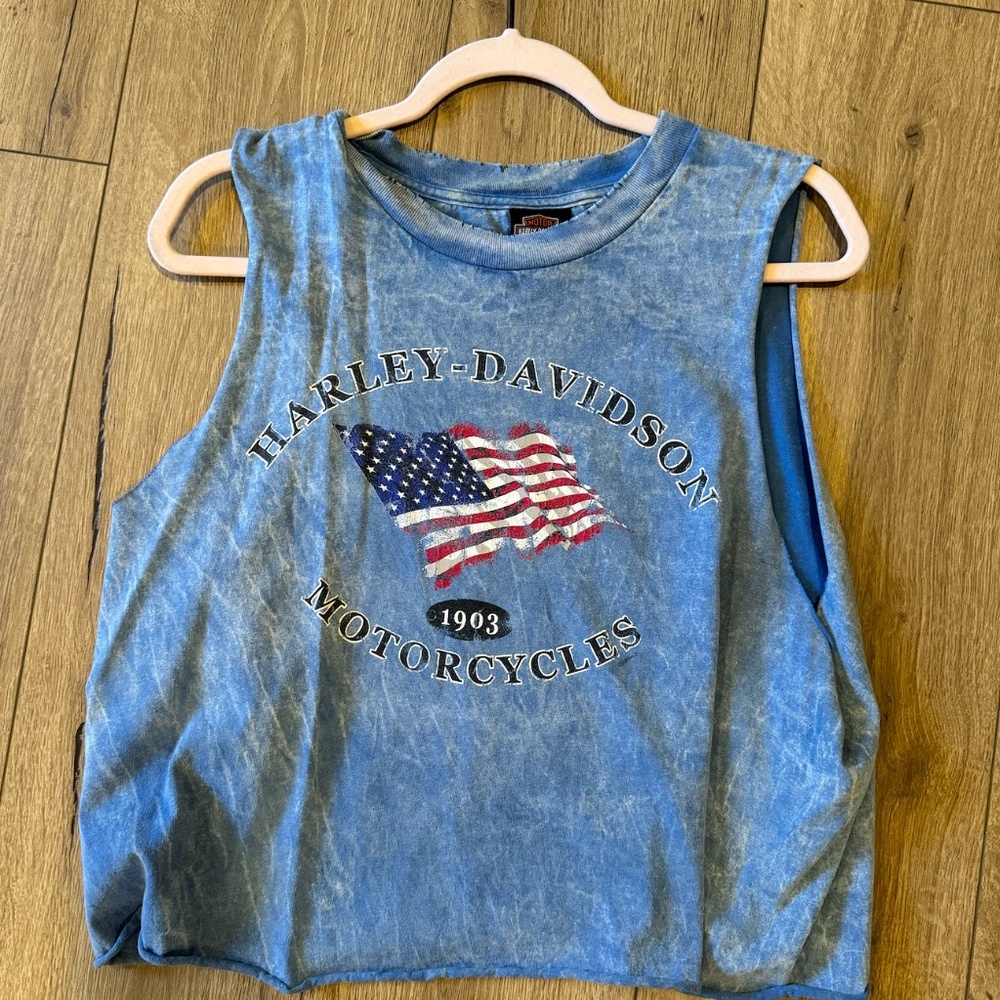 vintage harley davidson muscle tee